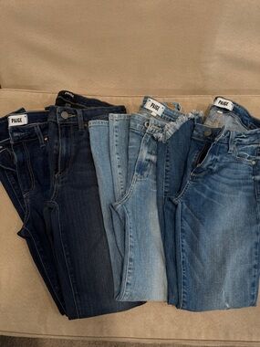 PAIGE Women's Assorted Blue Skinny Jeans Pack